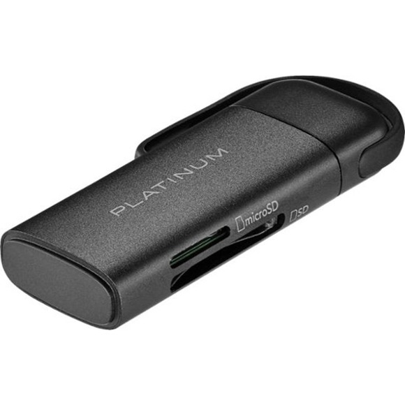 Platinum™ - UHS-I USB 3.2 Gen 1 Memory Card Reader - Black - Picture 2 of 5
